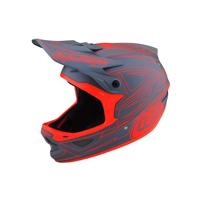 TLD D3 AS Fiberlite Helmet / Spiderstripe Grey / XL