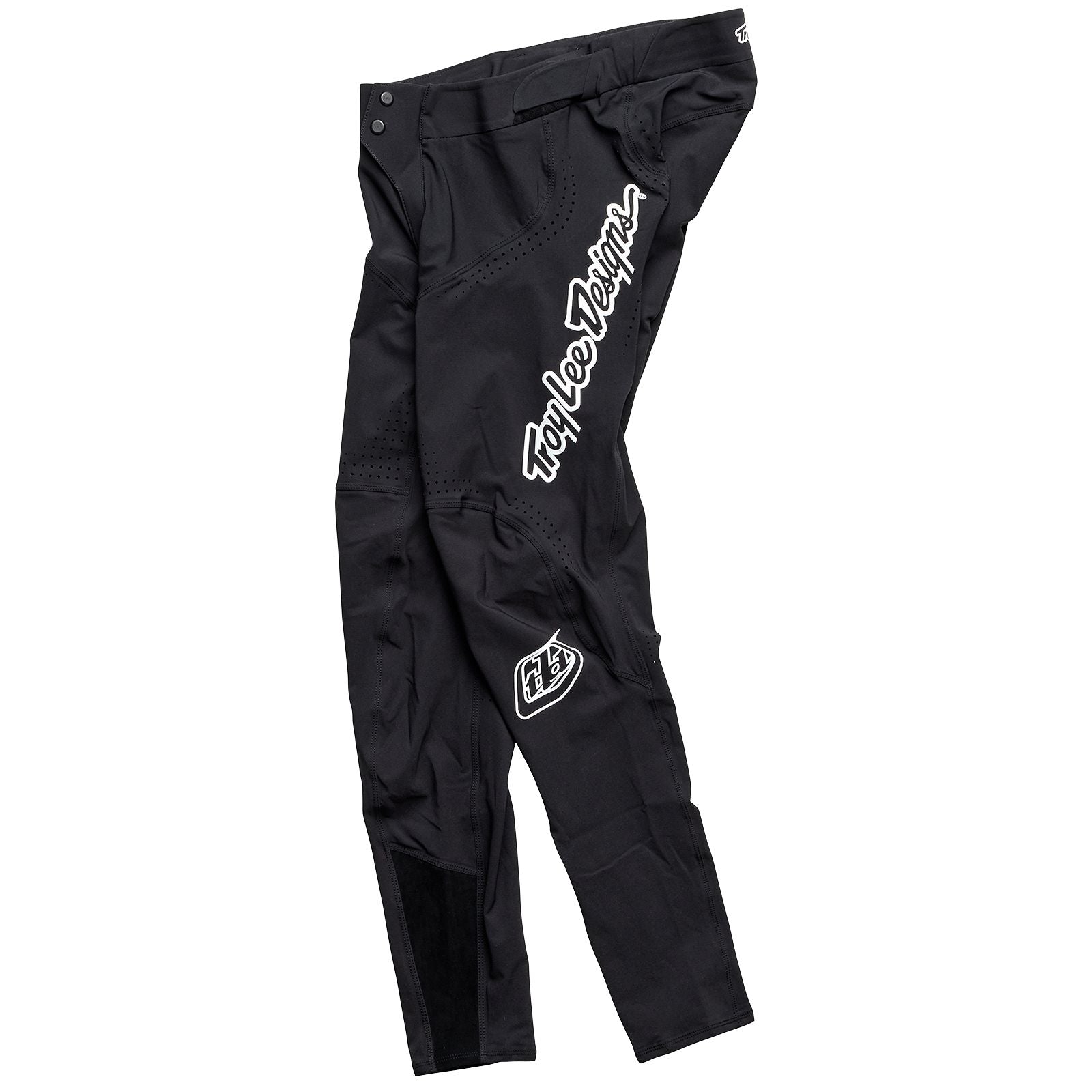 A black TLD Sprint Ultra Pant with white writing.