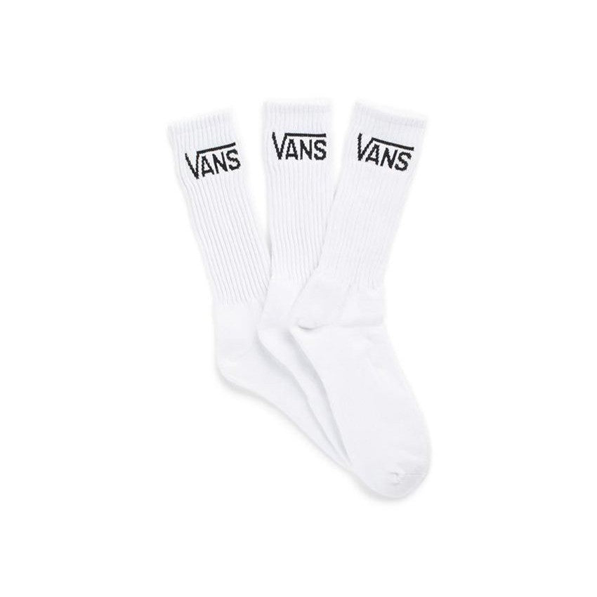 Vans Classic Crew Socks (3 Pack) White / US6.5-9