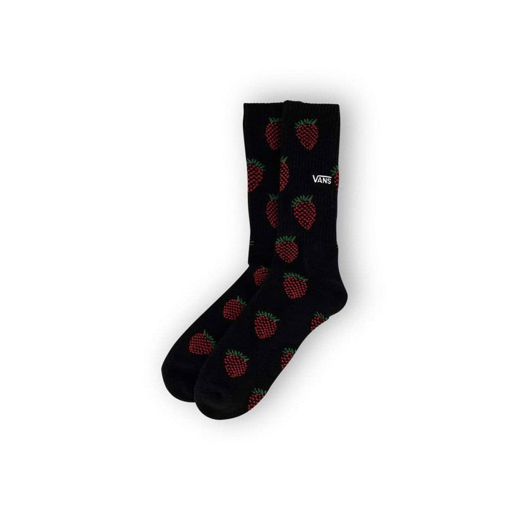 Vans Vansberry Crew Socks / Black/Strawberry / US 9.5-13