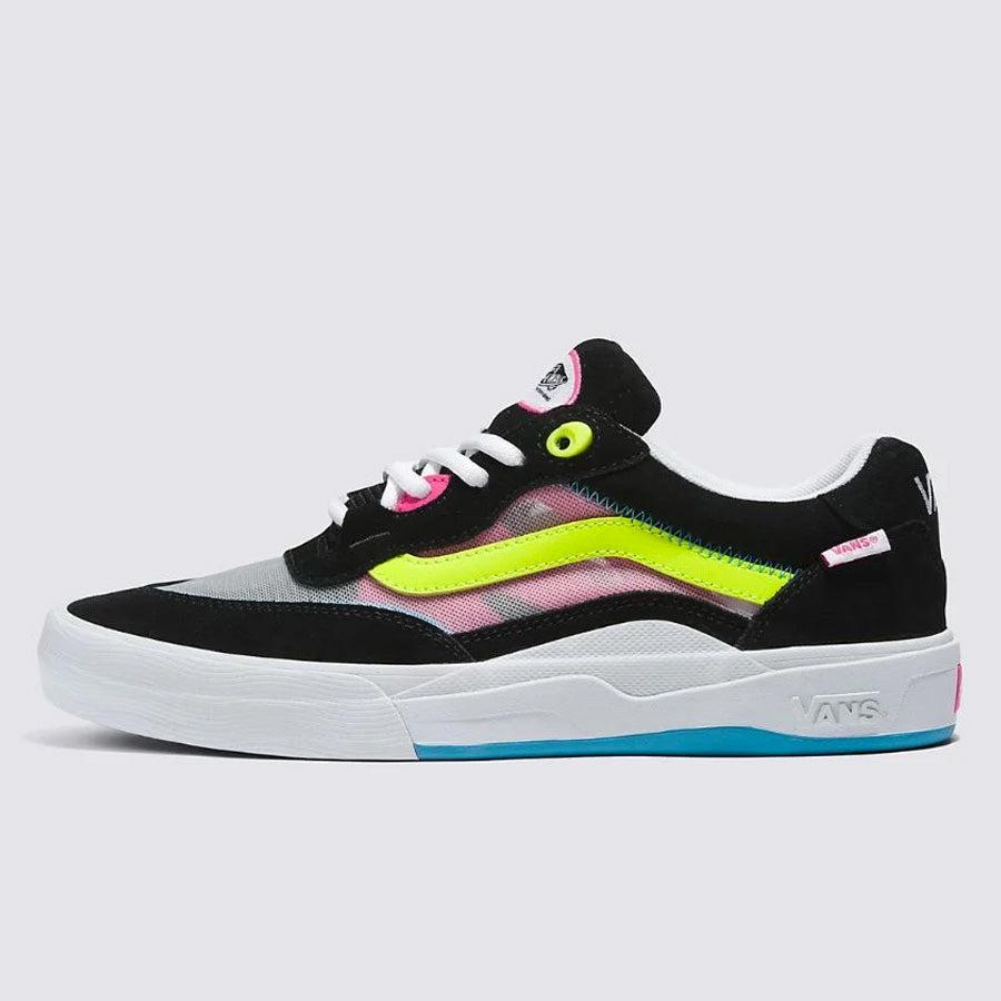 Vans WayVee Pro Shoes Neon Rave Black/White/Multi neon rave skate shoe.