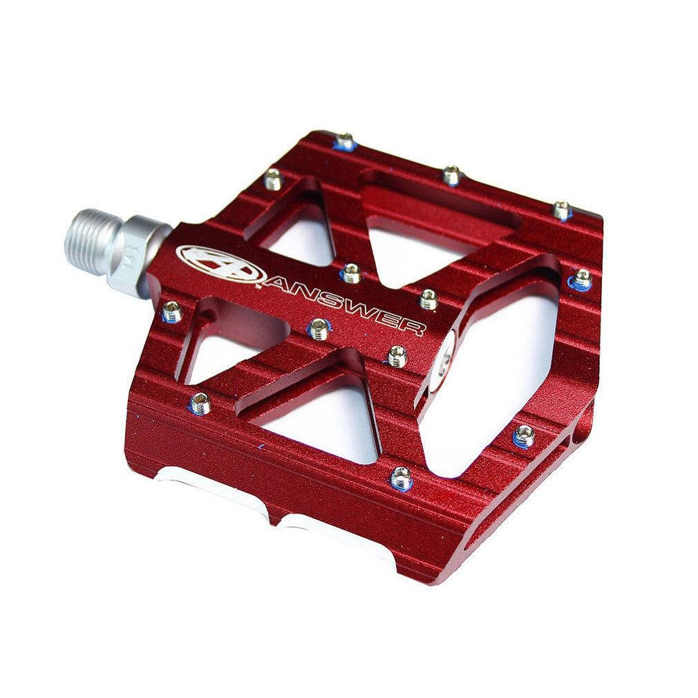Answer MPH Junior Flat Pedals / Red / 9/16 3pc Crank