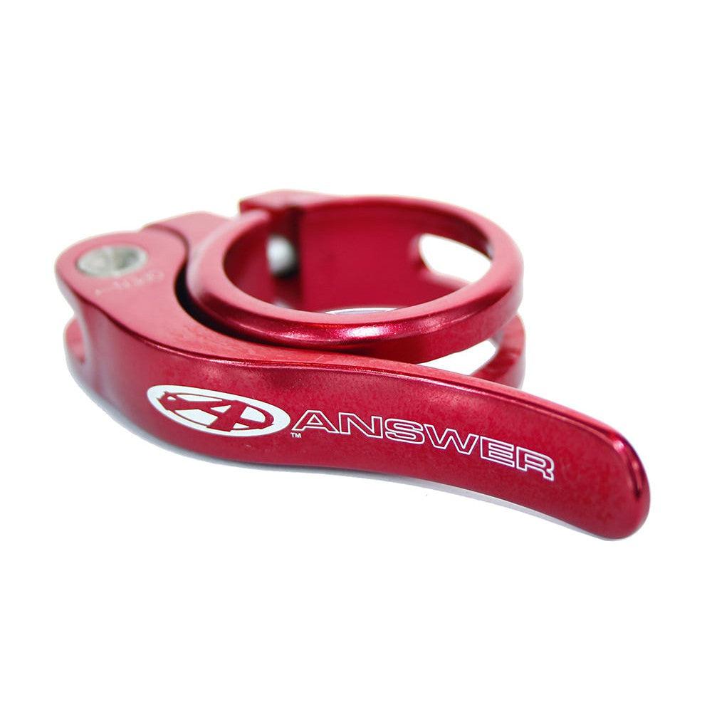 Answer Pro Q/R Seat Post Clamp / Red / 31.8mm