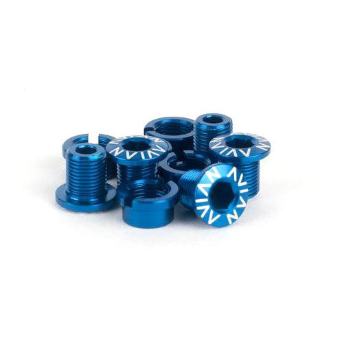 Avian Alloy Chainring Bolts / Blue / Long