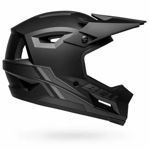 The Bell Sanction 2 DLX MIPS Matte Black is an affordable, full-face mountain biking helmet featuring a visor and angular design for optimal performance.