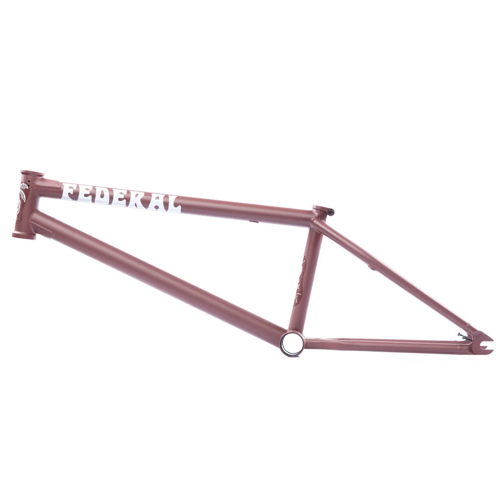 A brown Federal Boyd Hilder Signature ICS2 frame on a white background, designed by Federal Bikes.
