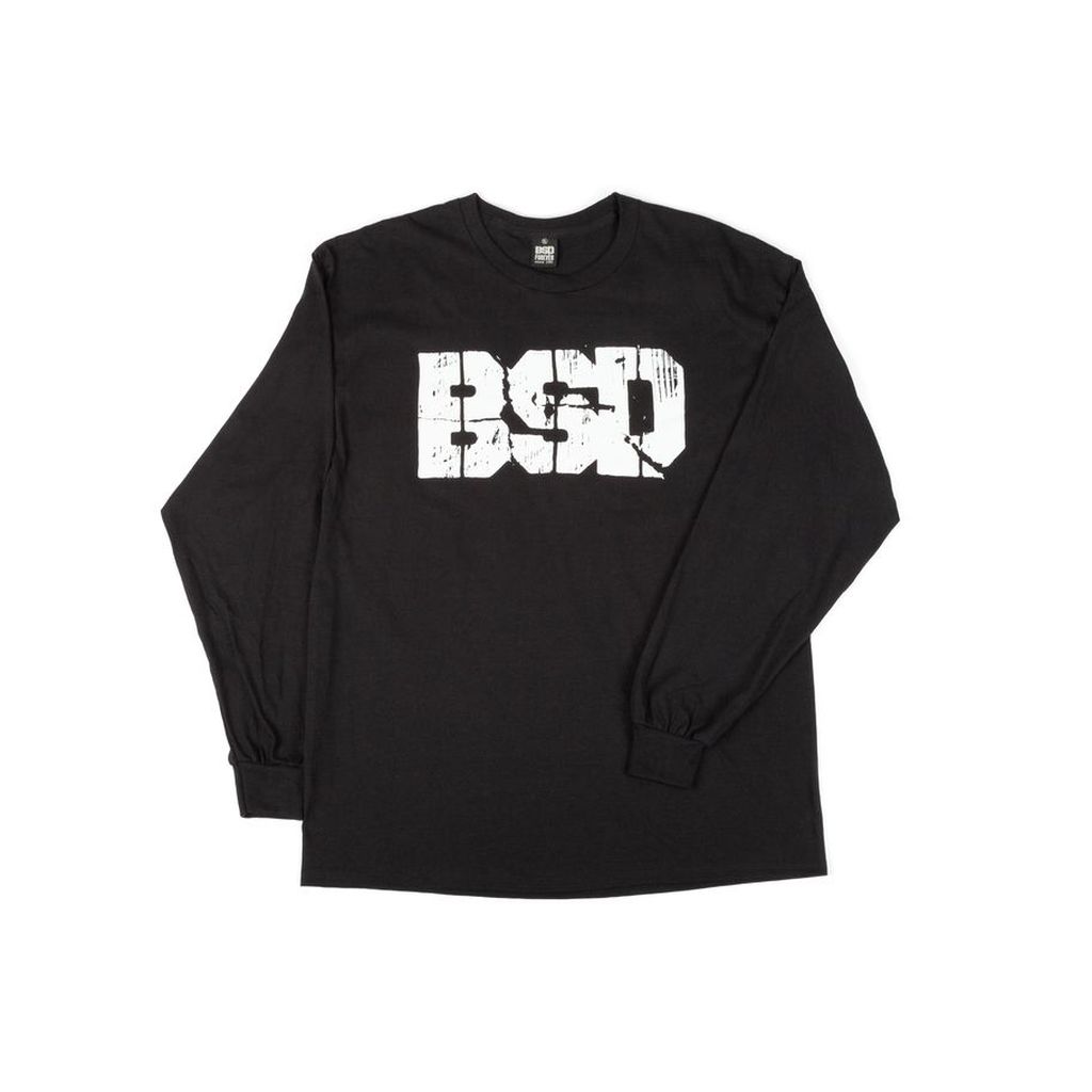 A black BSD Xerox Long Sleeve Tee with a white, distressed graphic logo in the center. Taking inspiration from classic Xerox aesthetics, this tee is perfect for all your casual orders.