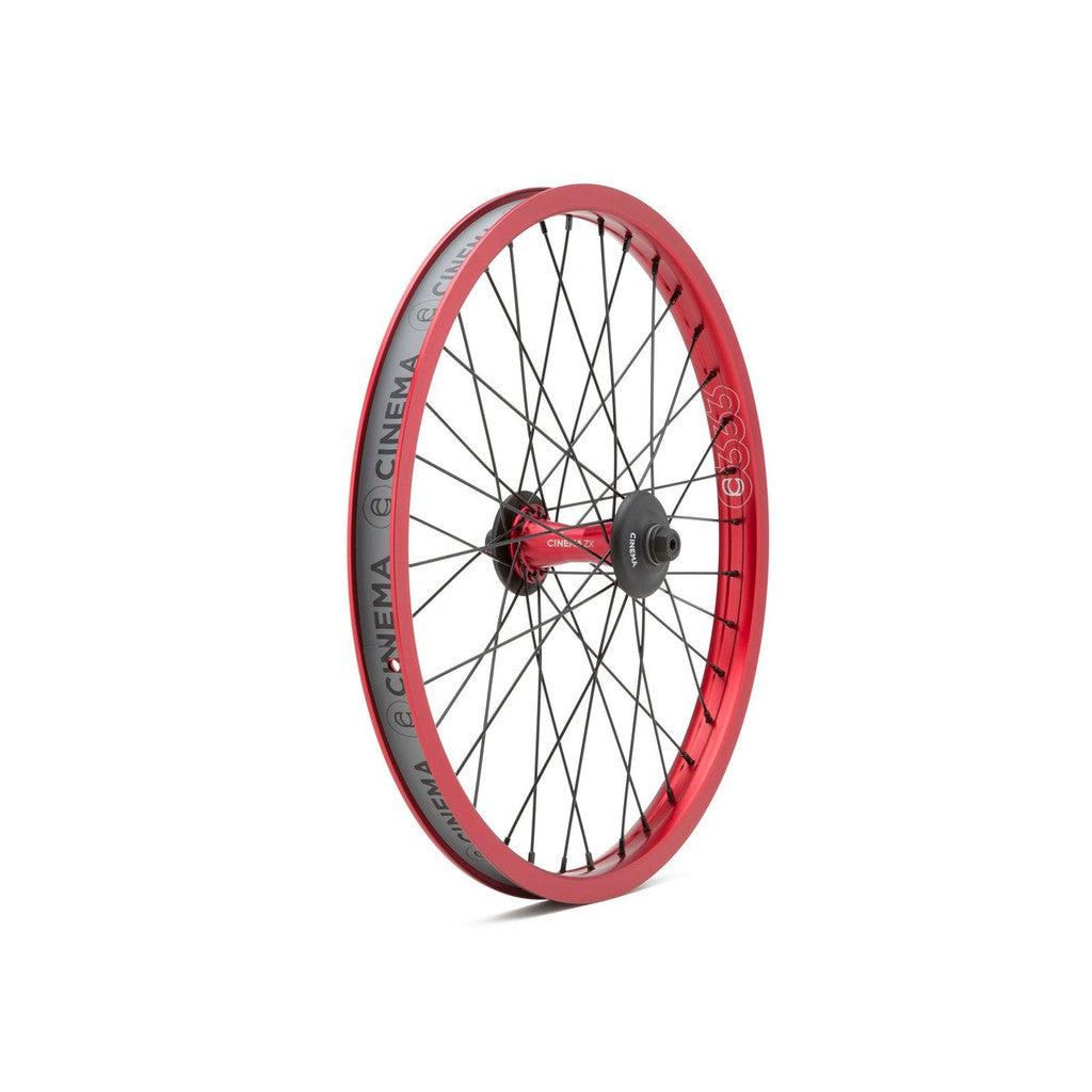 Cinema 333/ZX Front Wheel / Red / 10mm / 36h