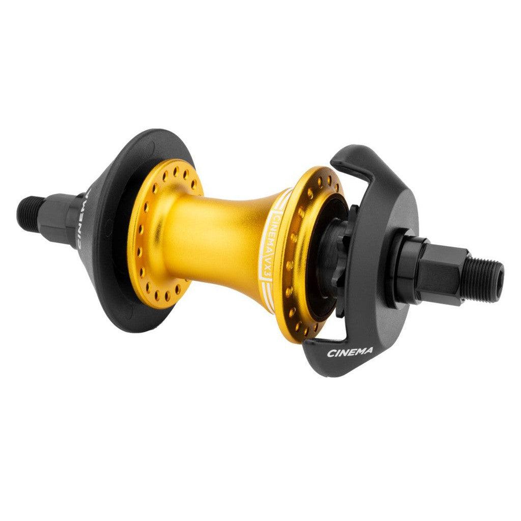 Cinema VX3 Rear Cassette Hub / Sandblast Gold / 9T / 14mm Male