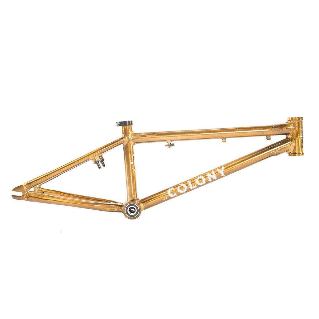 A lightweight Colony Horizon Alloy 20 Inch Frame BMX bike frame with the word Colony Horizon on it.