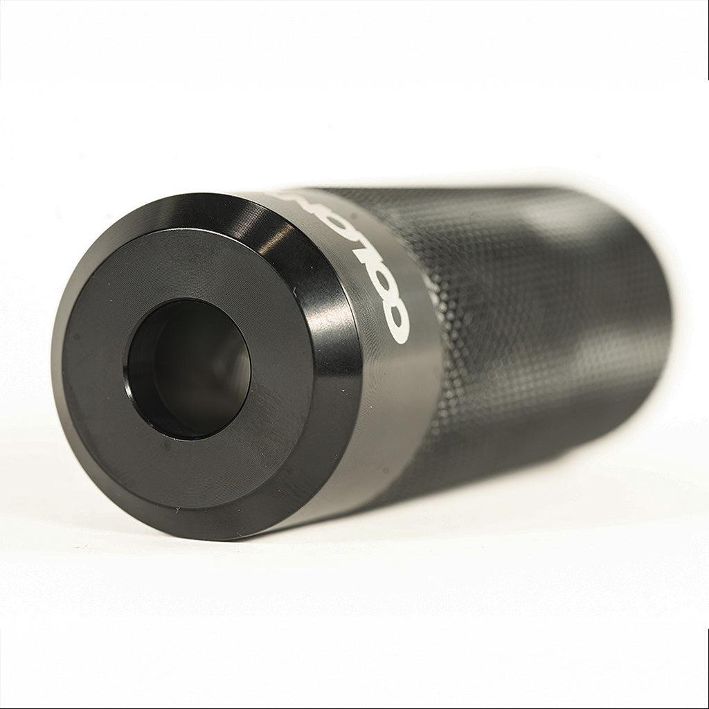 High-quality black Colony Jam Circle Flatland Peg with a hole in it, perfect for flatland riders.