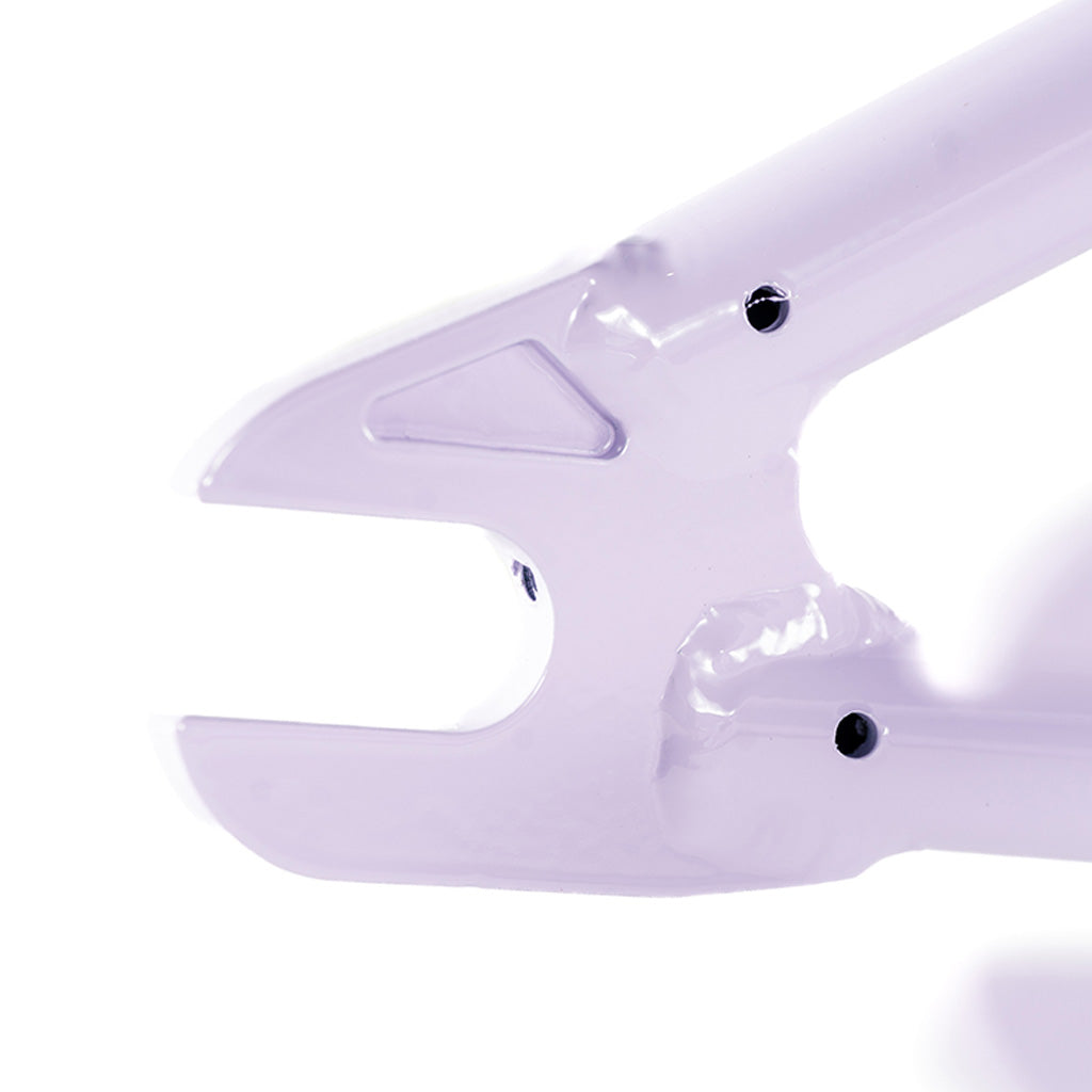 A close up image of a purple Colony Rico 'Lite' frame is shown.