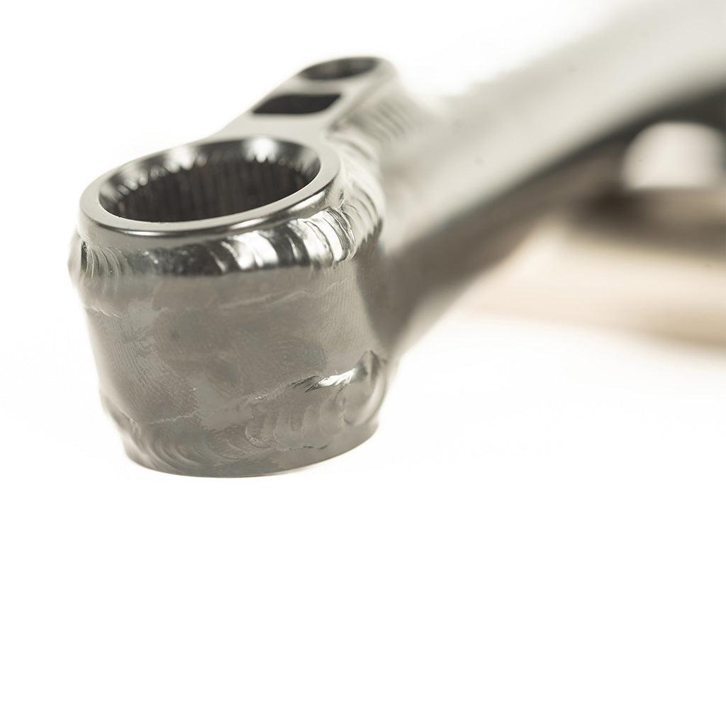 A Colony Venator 140mm Cranks (Suit 18" Wheeled Bikes), known for their durability, stands atop a pristine white surface.