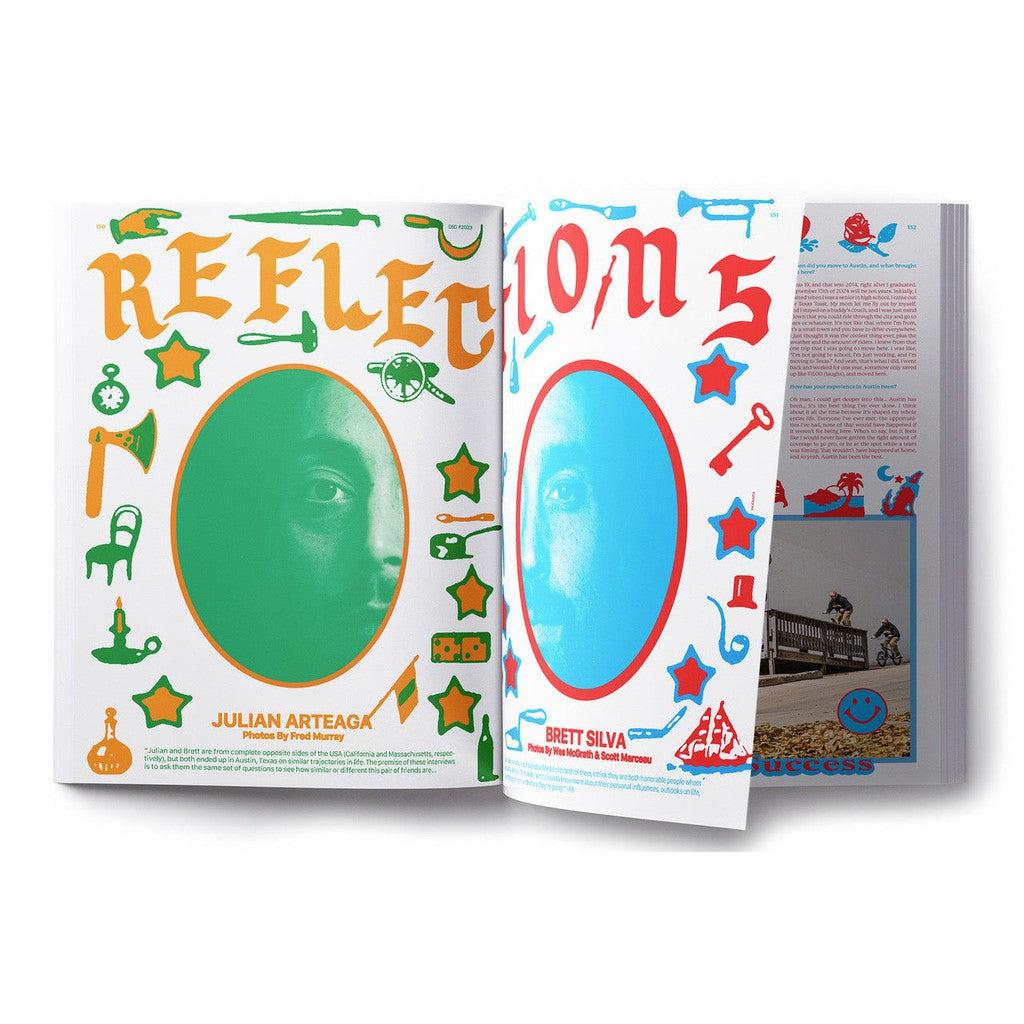 The cover of DIG Book 2023 - Photo Annual, a photo annual / collector's edition featuring a picture of a man and a woman captured by a talented BMX photographer.