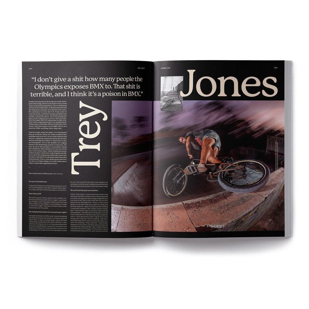 A magazine showcasing the incredible photography skills of a BMX photographer in its collector's edition issue, DIG Book 2023 - Photo Annual.