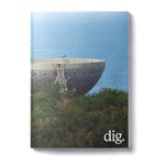 The cover of DIG Book 2023 - Photo Annual, a photo annual/collector's edition, featuring a large bowl in the background captured by a talented BMX photographer.