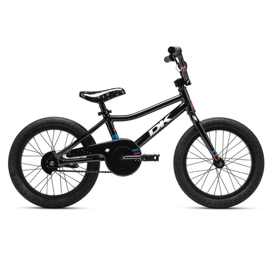 DK Devo 16 Inch Kids BMX Bike / Black / 14.125TT