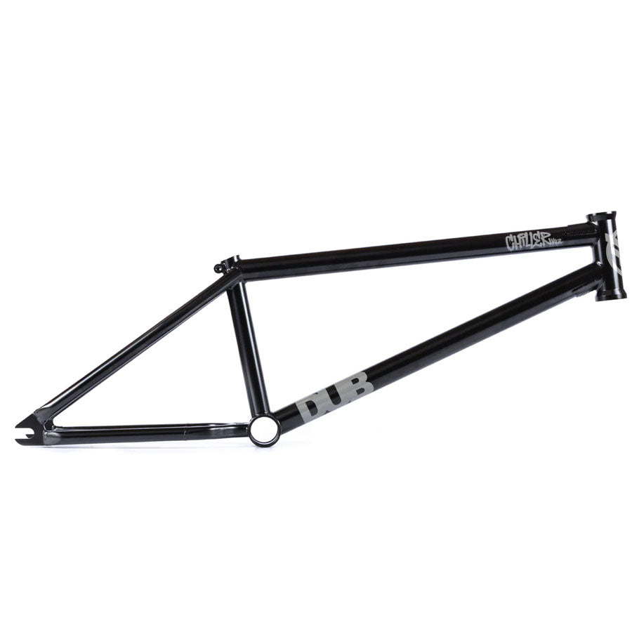 A black bike frame on a white background featuring the Federal Dub Chiller Frame.