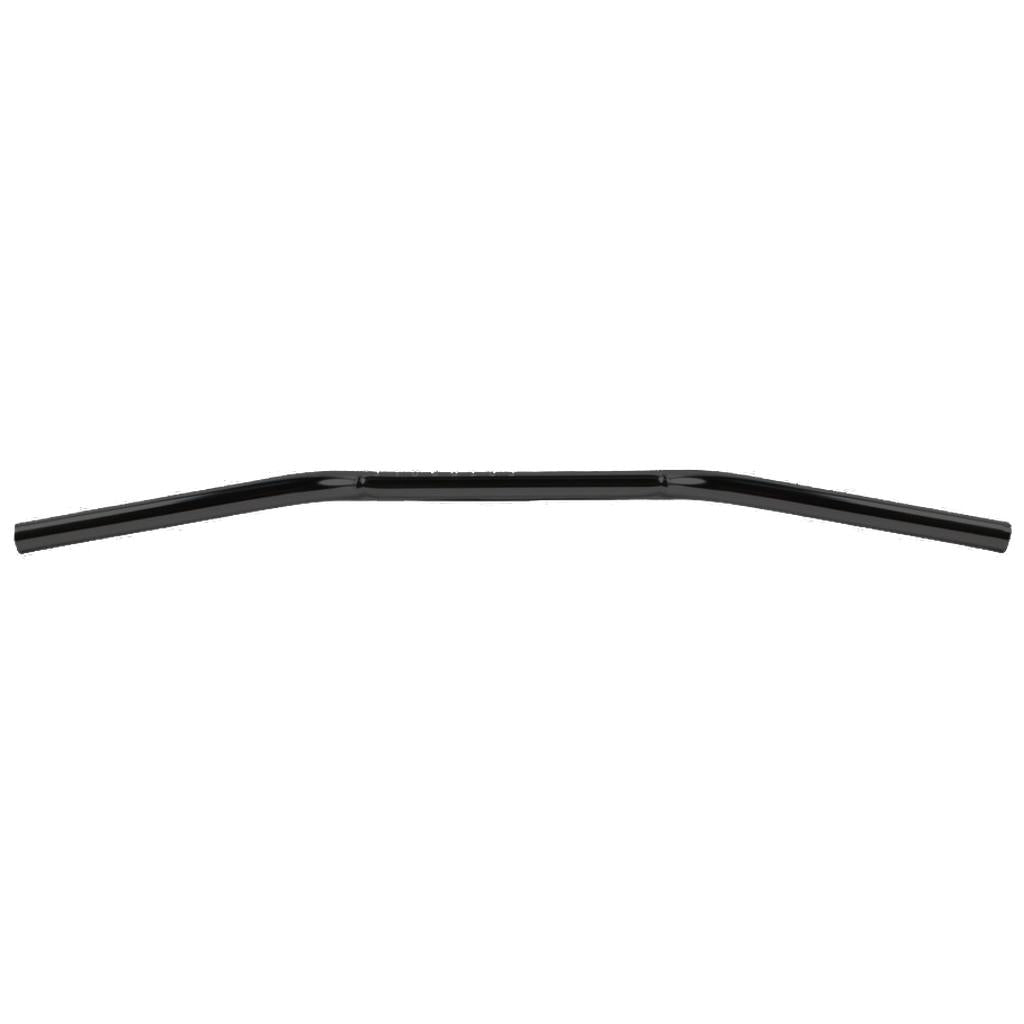 The Fairdale MX-4 Bars are black, flat chromoly handlebars with a slight upward angle on both sides, inspired by BMX style and shown on a white background.