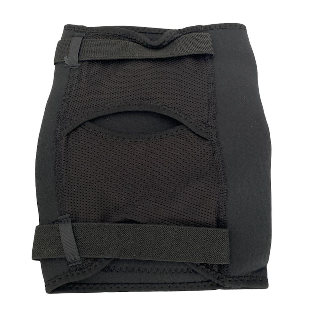 FP Knee Street Protector Pads (Single) with adjustable straps and an opening for the kneecap, designed for added support and compression, ideal for joint pains prevention.