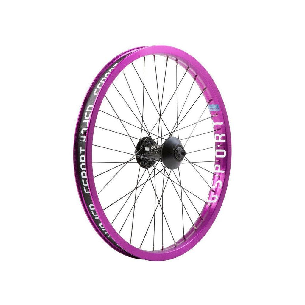 G-Sport Elite Roloway X Ribcage Front Wheel / Anodized Purple