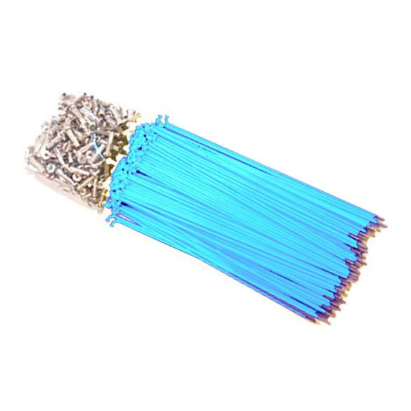 Hi-Tech Coloured Spokes (144pcs) / 187mm / Light Blue