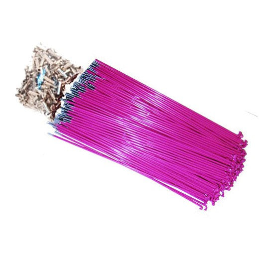 Hi-Tech Coloured Spokes (144pcs) / 178mm / Pink
