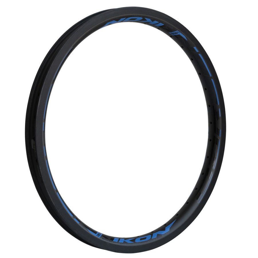 An Ikon Carbon 20 Inch Brake Rim bicycle wheel rim.