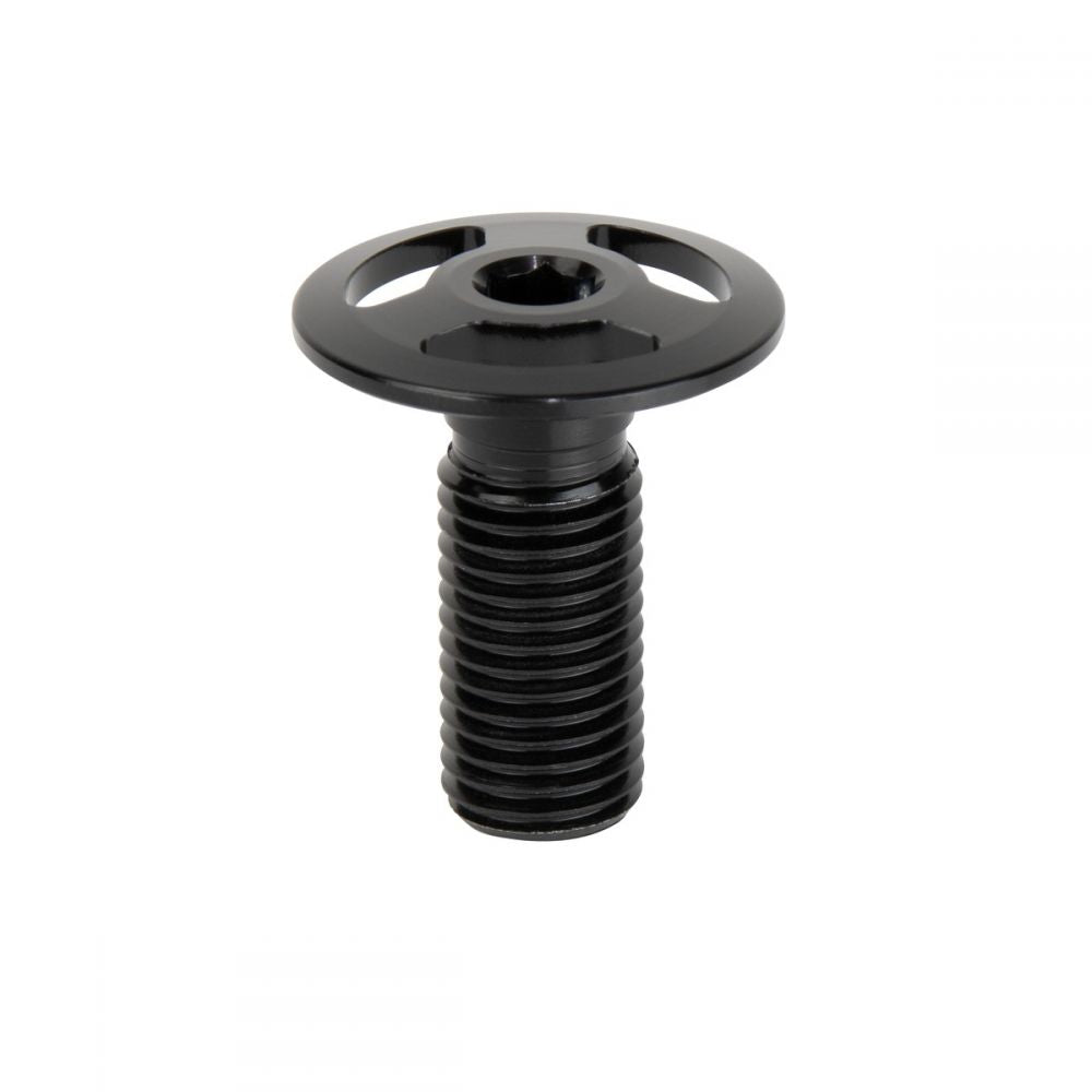 Black thumb screw on a white background, designed for Ikon Mini/Junior 20 Inch Carbon Fork 10mm adjustments.