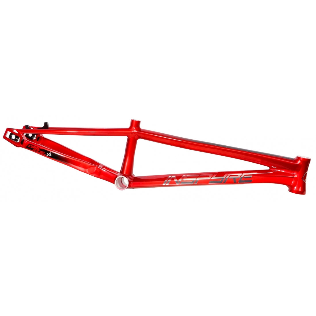 Inspyre Concorde V3 Expert XL BMX Race bicycle frame without wheels or components.
