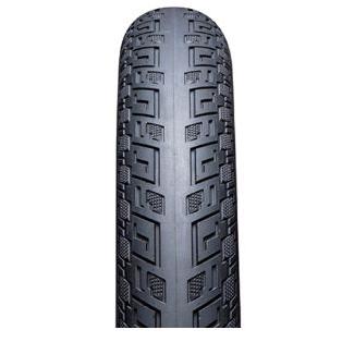 Close-up of a new IRC Siren Pro Rise Tyre featuring a high grip compound and detailed tread pattern for enhanced grip.