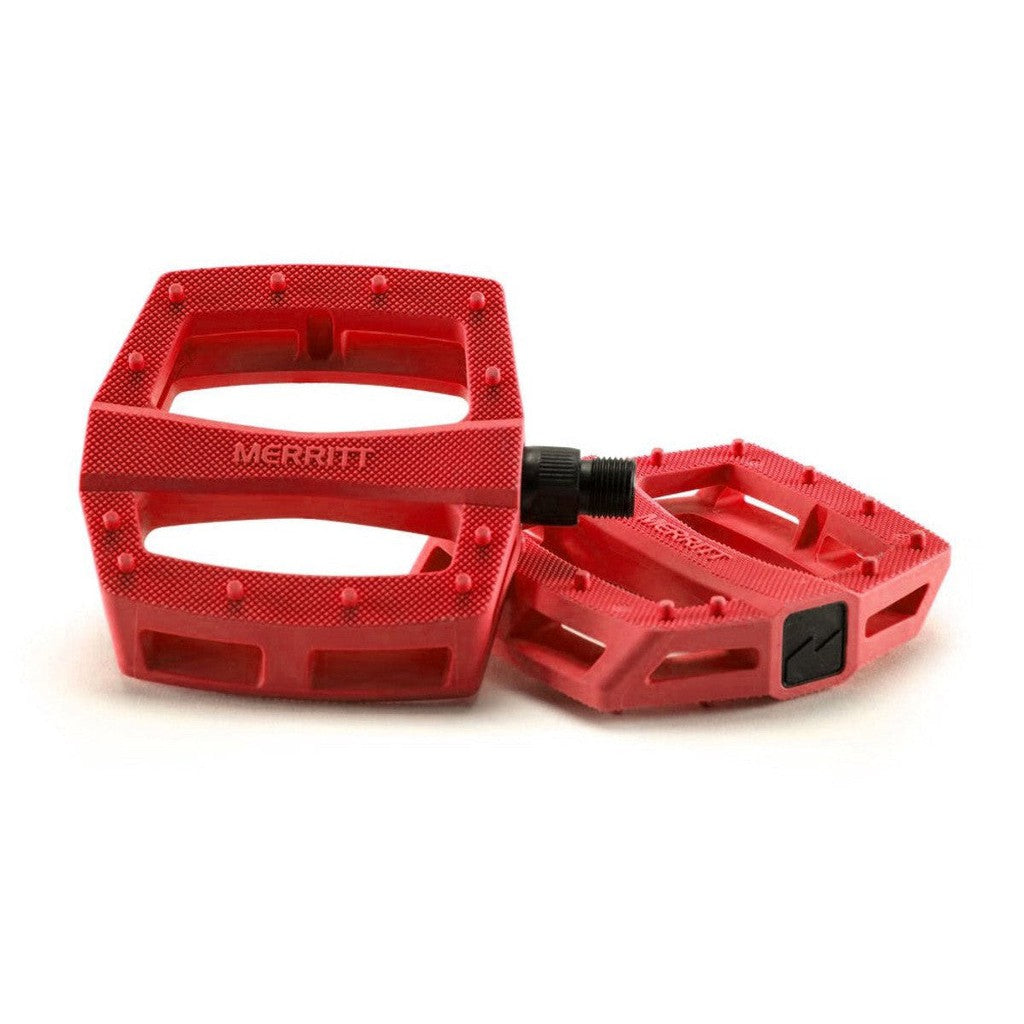 Merritt P1 Plastic Pedals / Red