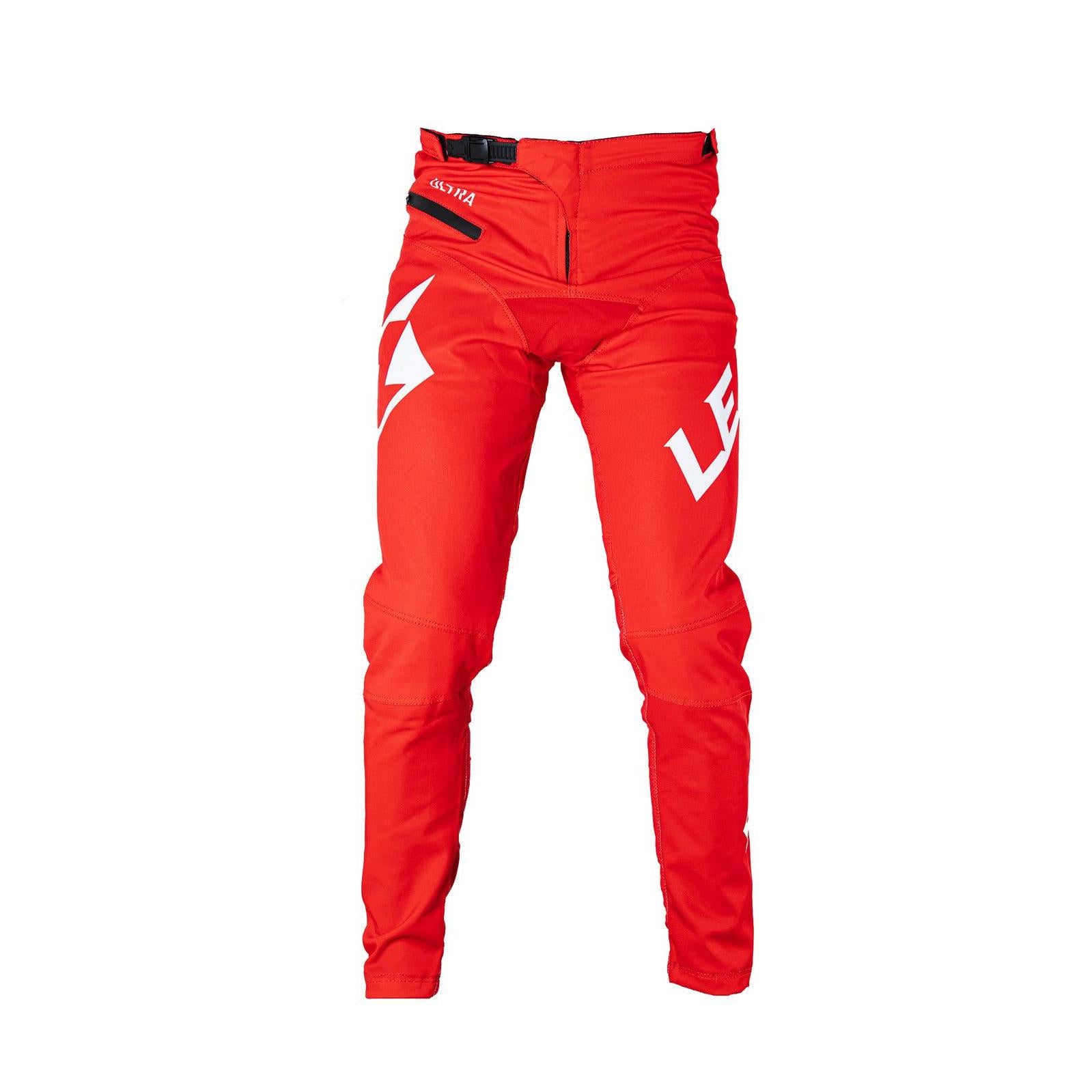 A pair of fitted Lead Ultra Youth Pants with a white logo on them, suitable for race wear and designed to reduce drag.