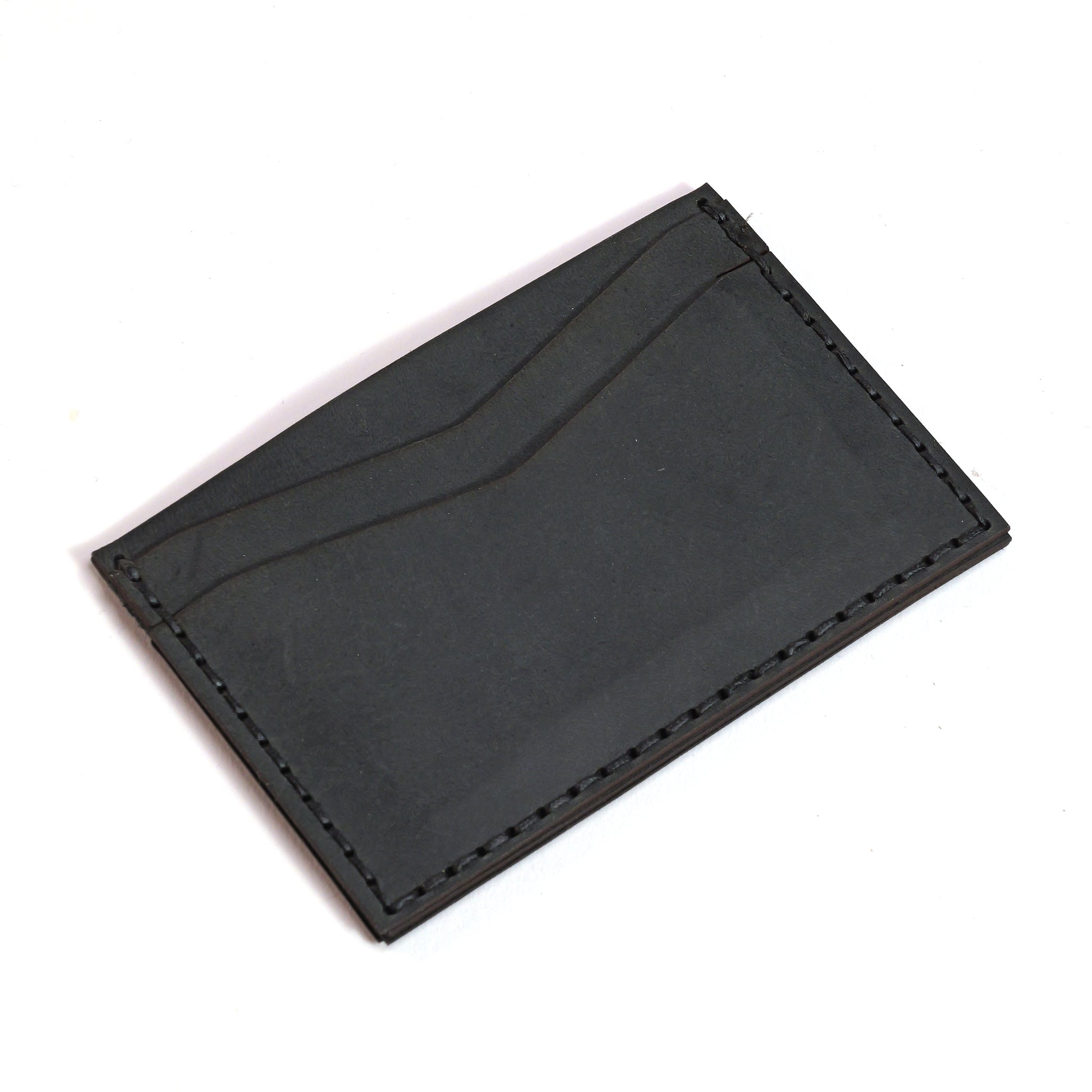 The LUXBMX Leather Card Holder, featuring visible stitching, is showcased on a white background.
