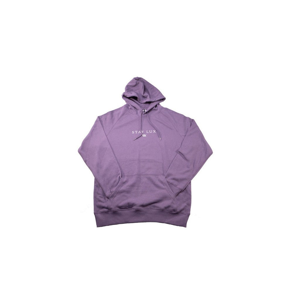 LUXBMX Premium Hoodie / Mauve/White / L
