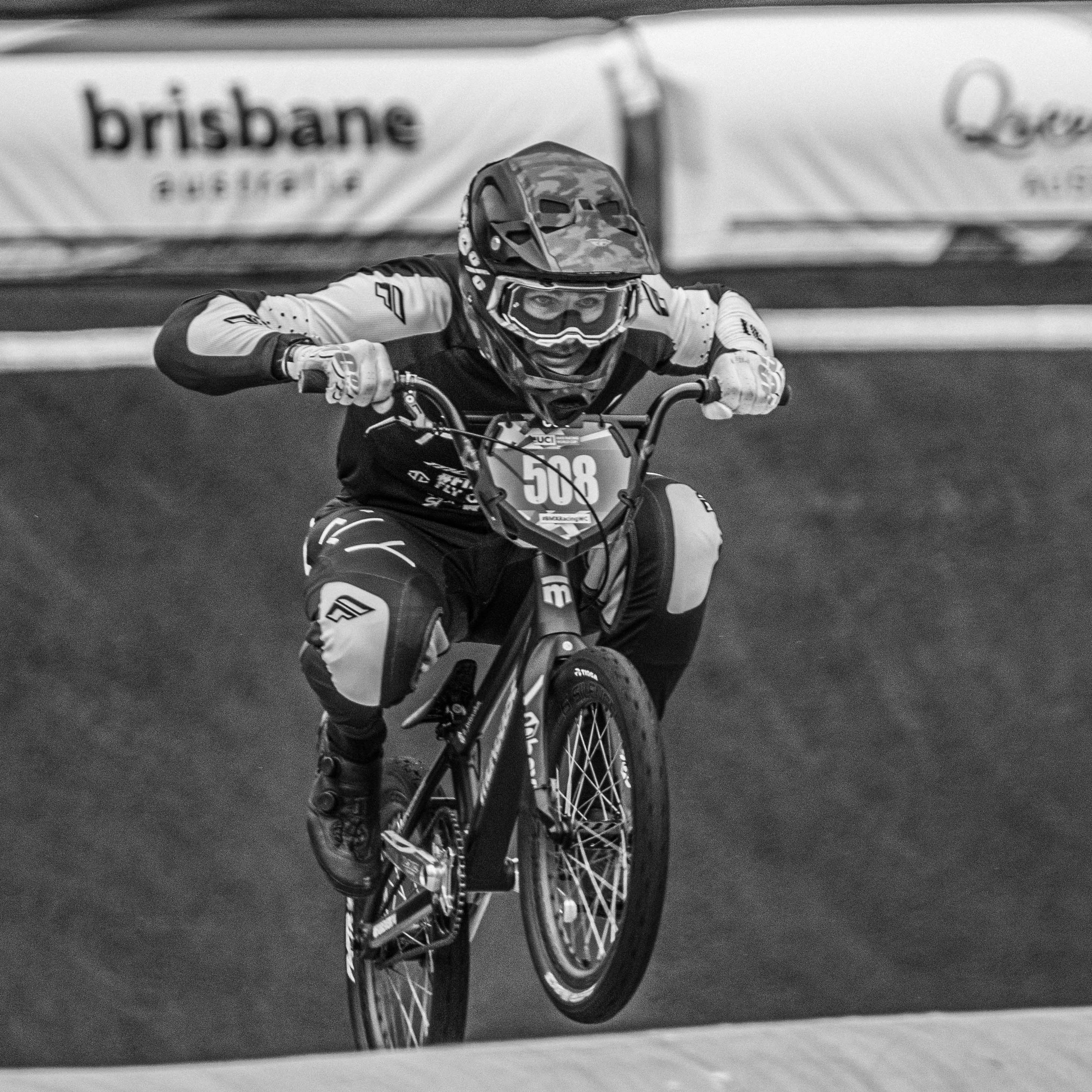 Capture the excitement of Lake Macquarie National Series May 2025 with LUXBMX Race Photo Packages—featuring action shots of BMX cyclists, protective gear, helmets, and visible number plates like 508.