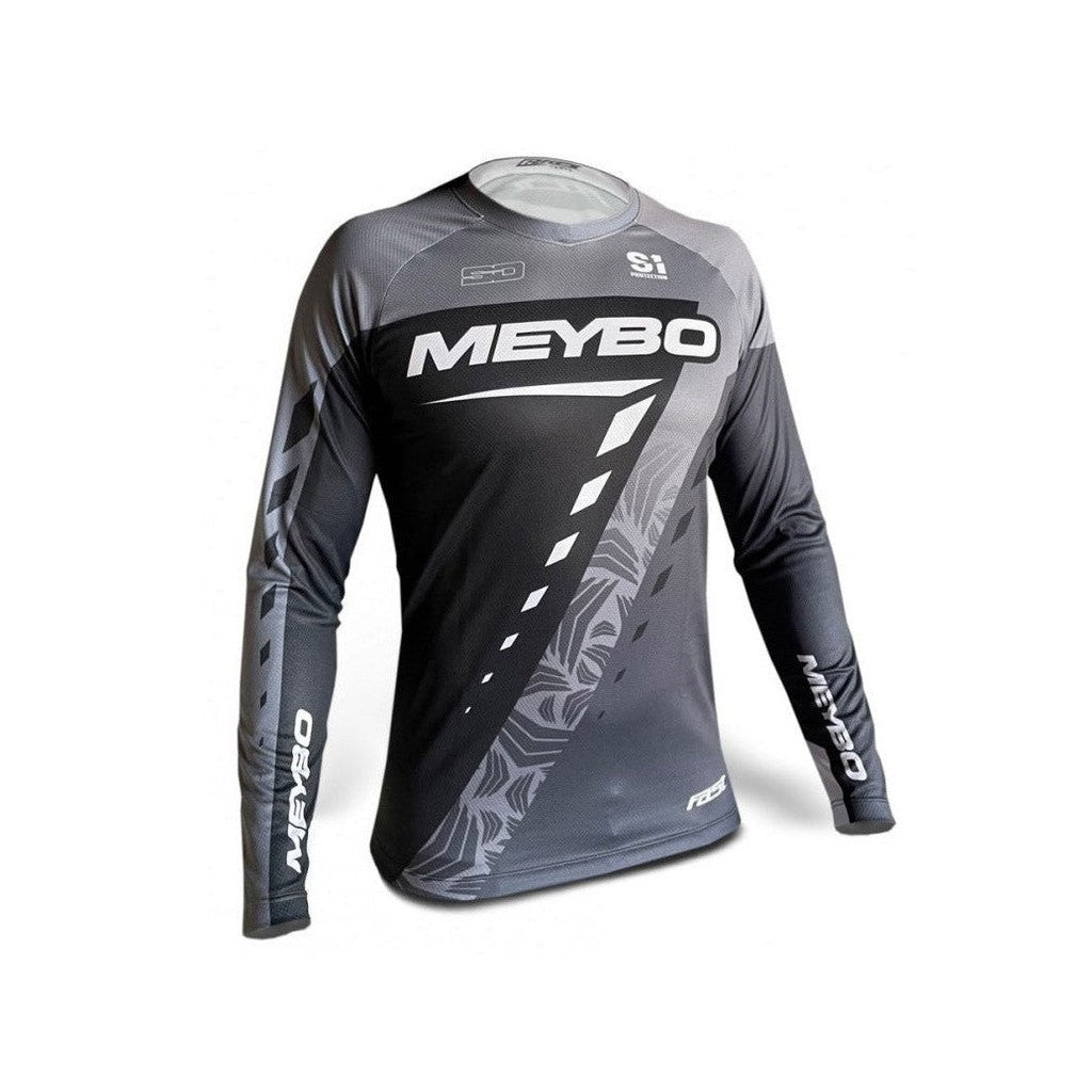 Meybo Slim Fit Race Jersey V5 / Black/Grey / XXL