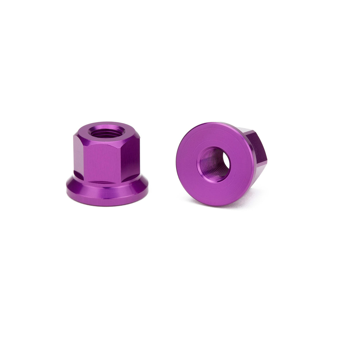 Mission 3/8 Alloy Axle Nuts Pair Red Red