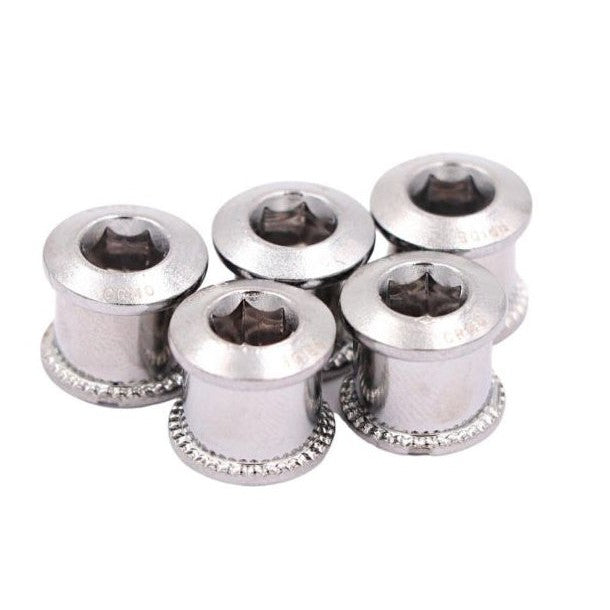 Pride Vortex Chromoly Chainring Bolt - Long Kit / Black / 8.5mm