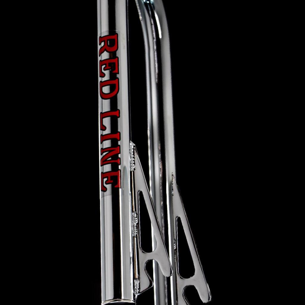 A close-up of the Redline Proline Frame/Fork/Handlebar Kit.