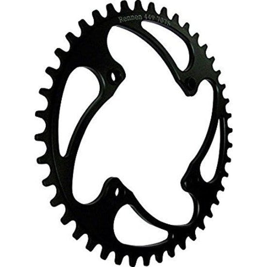 Rennen 4 Bolt 104 BCD Threaded Chainring / 45T / Black