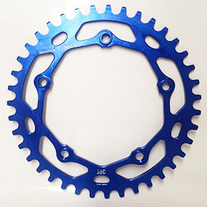 Rennen 5 Bolt 110 Threaded Chainring / Blue / 43T