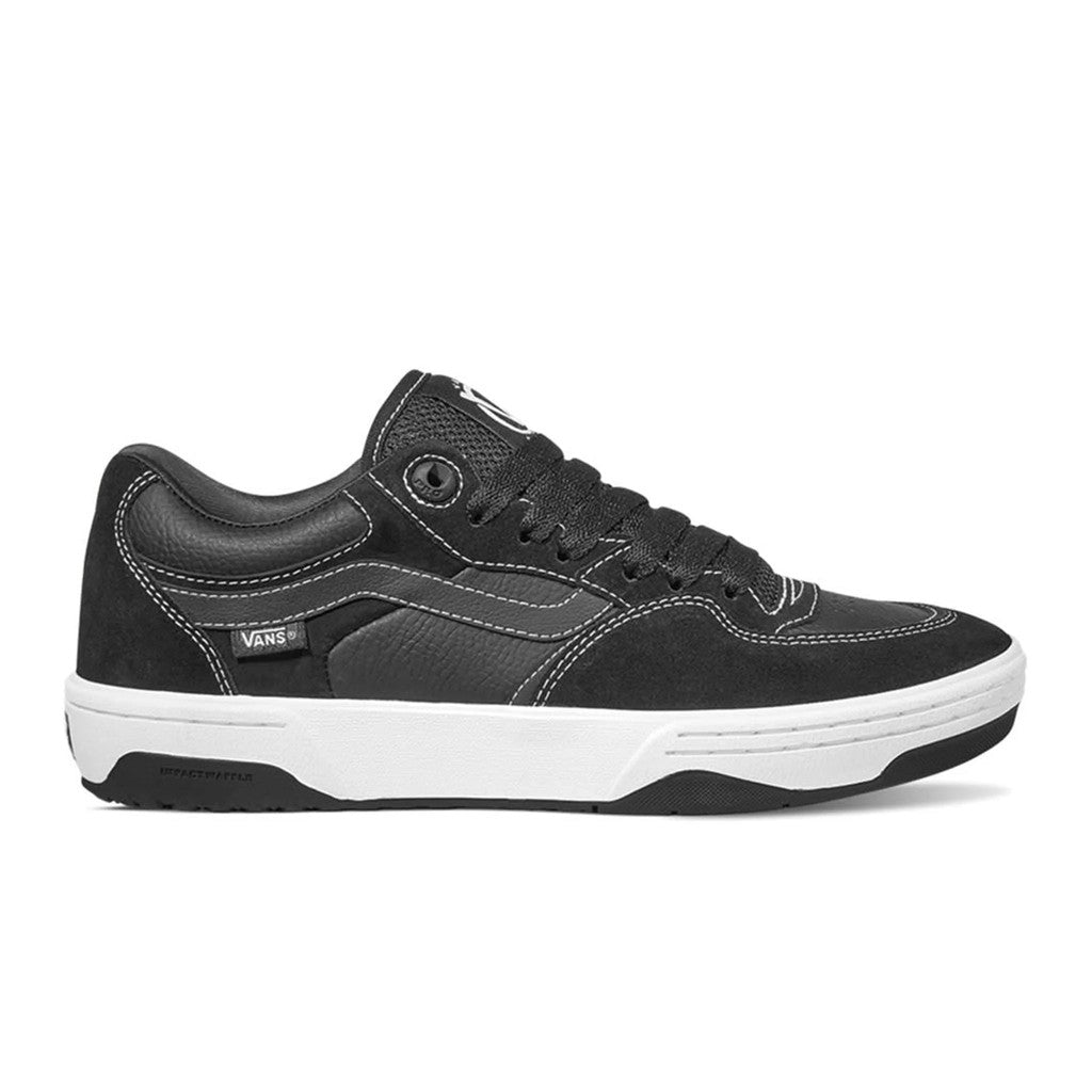 Vans Rowan 2 Shoes - Black/White with impact protection.