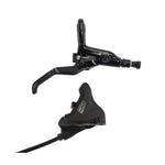 The SD Salvo Flat Mount Disk Brake Kit, a black hydraulic disc brake lever and caliper set for BMX racing, is displayed against a plain white background.