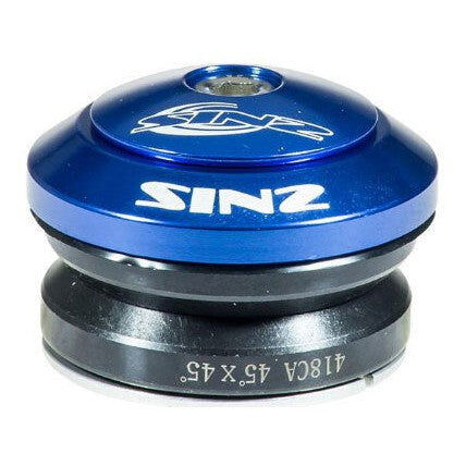 Sinz Integrated Step-Down Headset / Blue / 1-1/8in to 1in