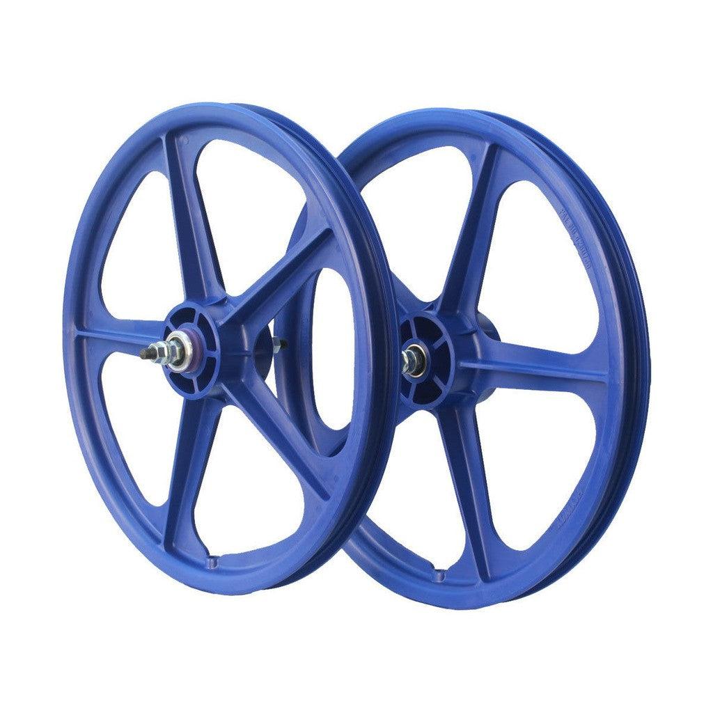 Skyway Tuff II 5 Spoke Wheelset / Blue