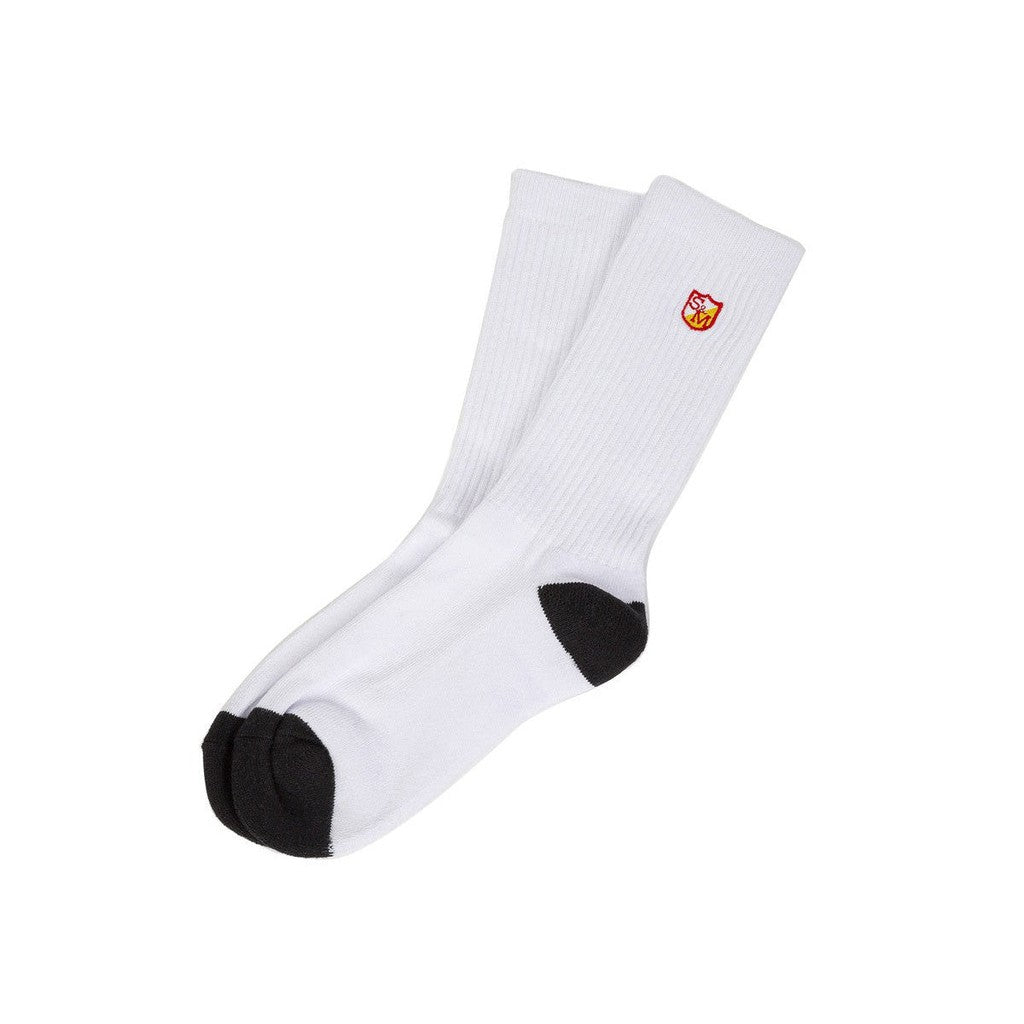 S&M Block Socks / White / One Size