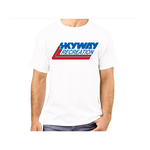 A man wearing a Skyway Factory Team USA T-Shirt with the word radicle on it.