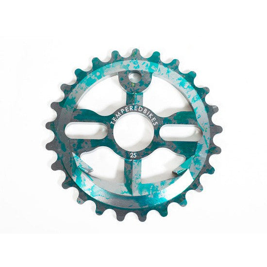 Tempered Anchor Down V2 Sprocket / 28T / Greenish Grey Splatter