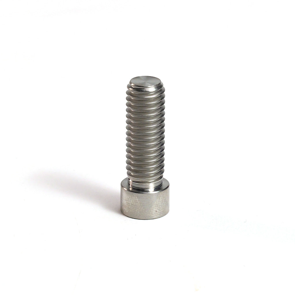 A pack of Titanium M8 Low Head Stem Bolts (6 Pack) is displayed upright on a white background.